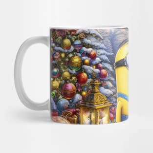 Merry Minions: Festive Christmas Art Prints Featuring Whimsical Minion Designs for a Joyful Holiday Celebration! Mug